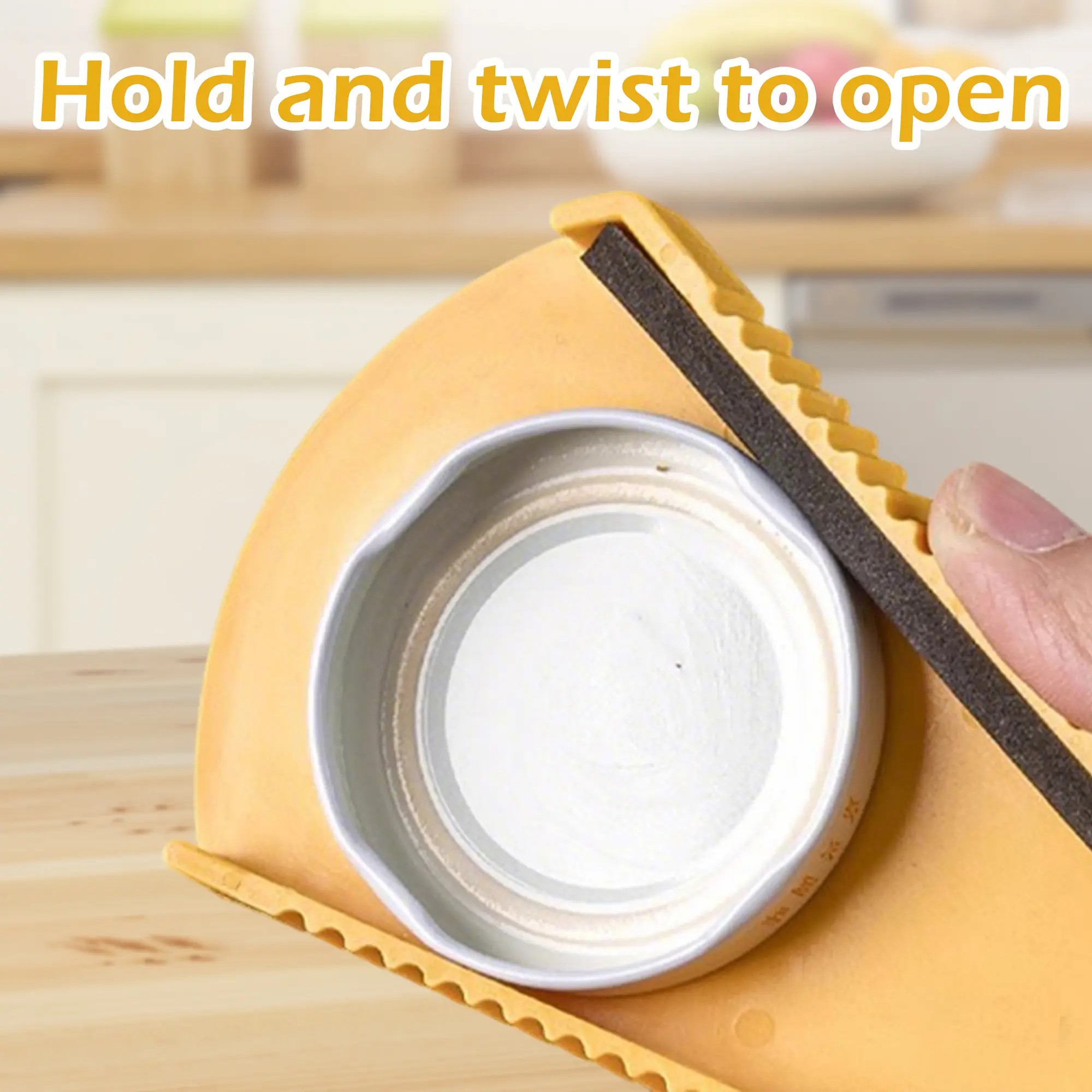 2 Counts Jar and Bottle Opener, User-Friendly Can Lid Gripper Pad for Weak Hands