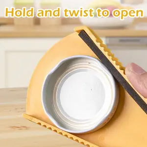 2 Counts Jar and Bottle Opener, User-Friendly Can Lid Gripper Pad for Weak Hands