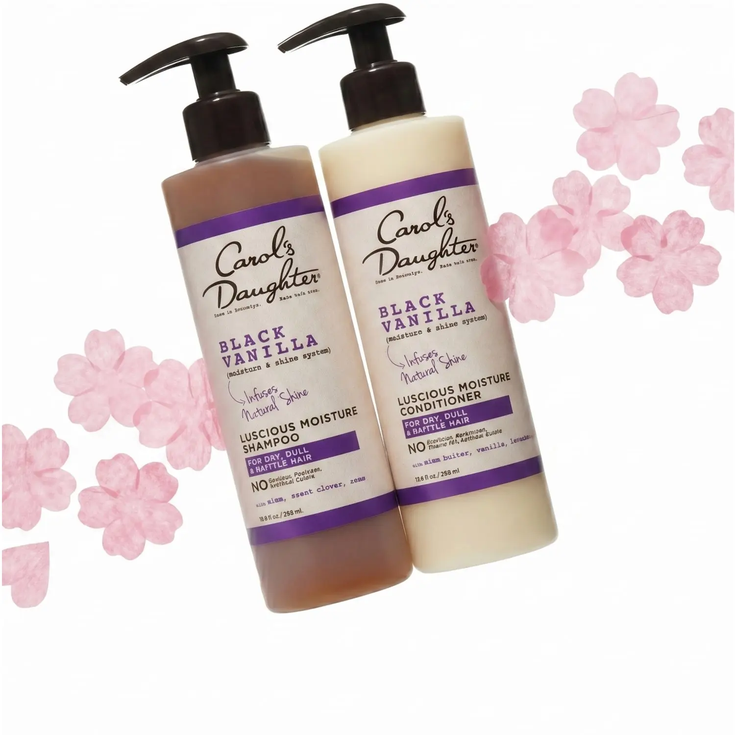 Black Vanilla Shampoo and Conditioner Bundle