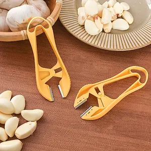 Stainless Steel Garlic Peeler, 1 Count Easy Garlic Peel Removal Tool, Ergonomic Handle Garlic Peeler, Kitchen Gadgets for Home and Professional Use, Utensils, Kitchen Cooking Accessories