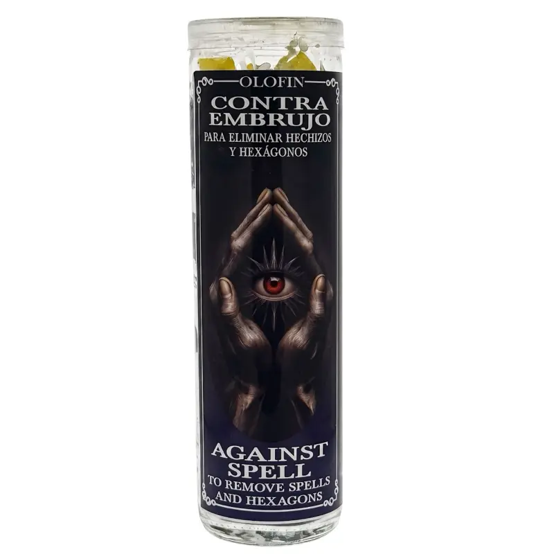 Contra Embrujo (Against Spell) Prepared Ritual Candle Perfumed