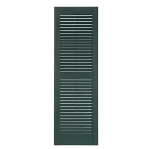 Perfect Shutters IL501571331 Premier Louver Exterior Decorative Shutter, Heritage Green - 15 x 71 in.