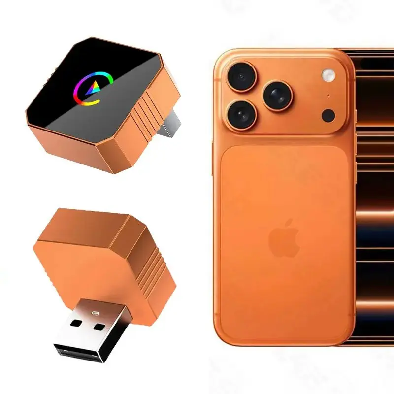 New CarPlay 2026 Wireless Adapter for iPhone/Android Fast Connect No Delay Hands-Free Calling Electronic Charger CarPlay Adapter