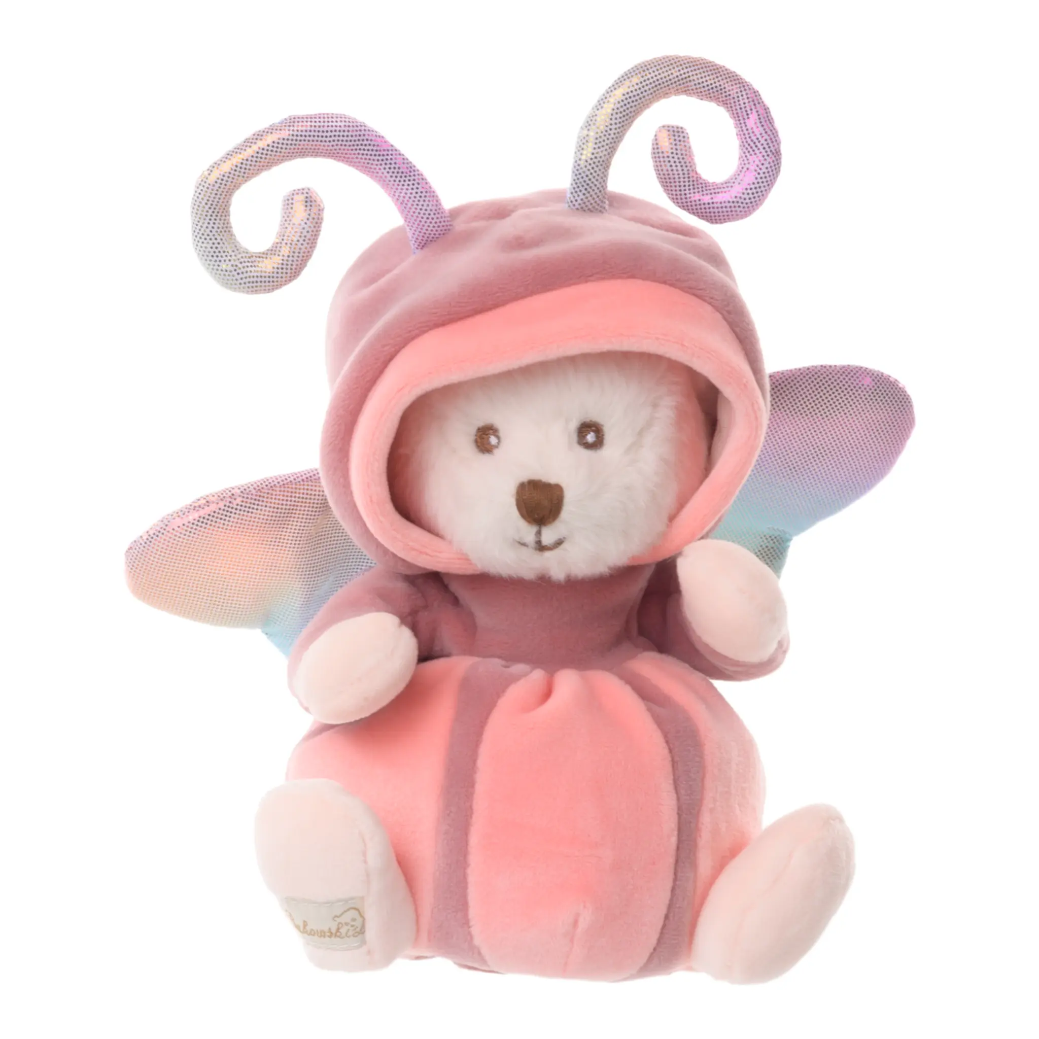Bukowski Bears Ziggy Butterfly 7 Inch Soft Plush Rose Stuffed Animal Toy for Babies and Kids