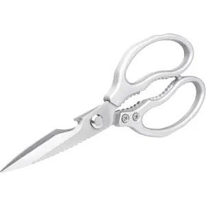 Kitchen shears multifunction kitchen scissors stainless steel utility scissors silver