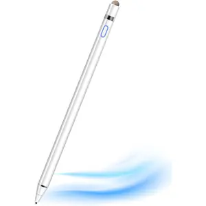 Stylus Pen for Screen 1.5mm Fine Point Pen for iPhone iPad Pencil Compatible with Android/iOS/iPad/iPhone/Smartphone and Tablets (White)