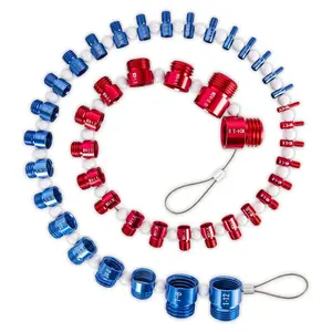 Nut and Bolt Thread Checker - SAE and Metric Size Identifier - (44 Gauges) Aluminum Nut Bolt Measurement Tool