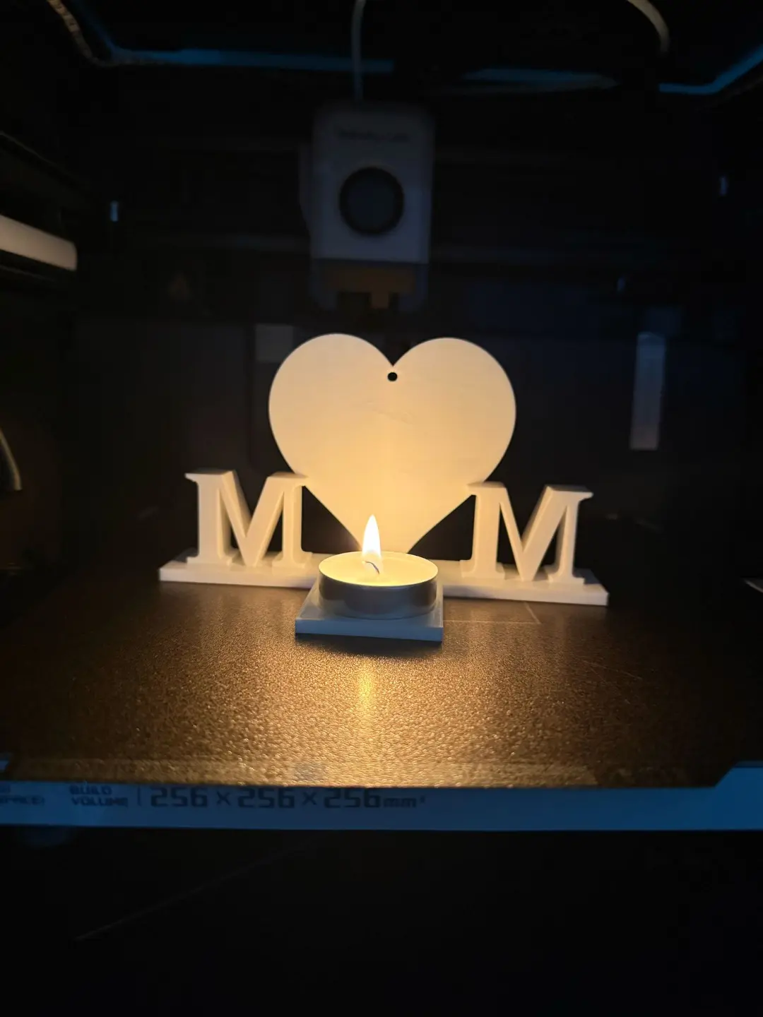 Personalized Mom Lithophane | Custom Mother's Day Gift | 3D Printed Heart Photo Sign | Made to Order