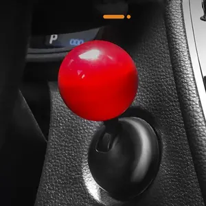 Car One-Touch Start Button, Push-To-Start Rocker Lever, Engine Start/stop Joystick, Ball-Bar Starter Cover, Decorative Car Accessories