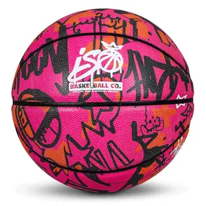Iso Basketball Co Sugarpill Pink Slam Composite Leather Designer Indoor Basketball Featuring Grip Tech