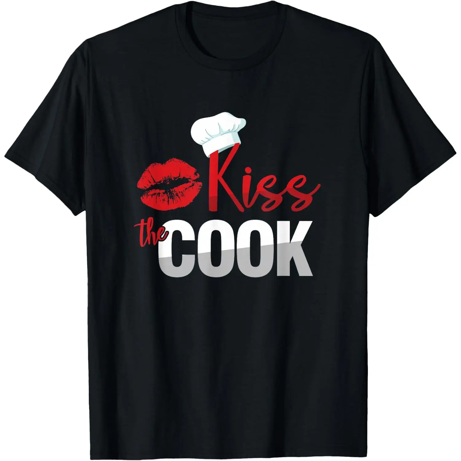 100% Cotton Funny Kiss The Culinary Chef Cook Baker T-Shirt T-Shirt