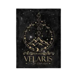 Velaris Blanket, ACOTAR Merch, The Night Court, A Court Of Thorns and Roses Gifts, SJM, City Of Starlight Plush Throw, Bookish Gifts For Her