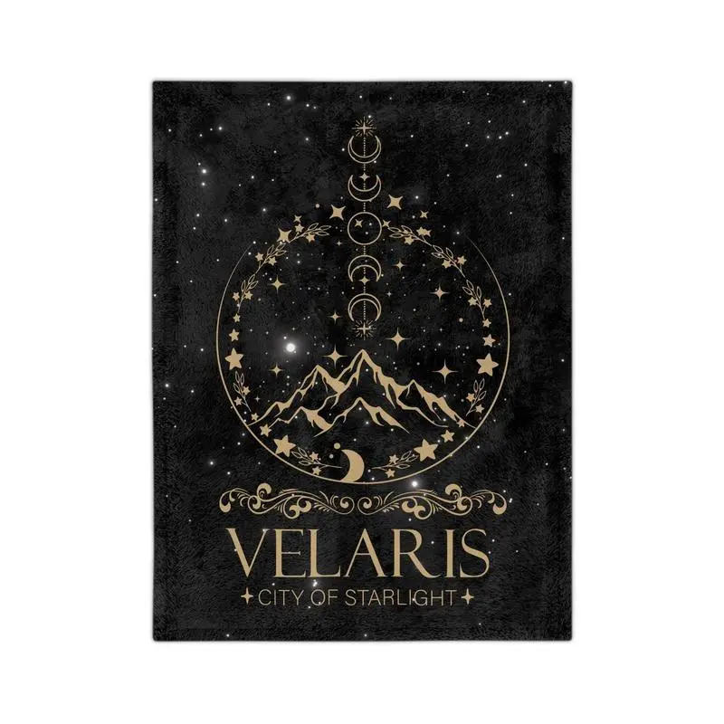 Velaris Blanket, ACOTAR Merch, The Night Court, A Court Of Thorns and Roses Gifts, SJM, City Of Starlight Plush Throw, Bookish Gifts For Her