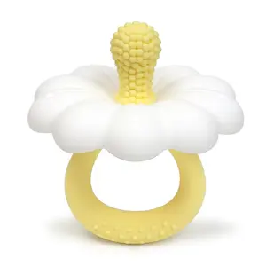 2026 hot sale big size Baby flower shape Teether silicone pacifier teether baby teether toy teething flower charm