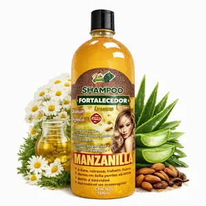 1000ML Chamomile Brightening Shampoo 1L (33.9 Fl Oz) | Manzanilla, Aloe Vera & Almond Oil Herbal Shampoo for Radiant, Soft Hair