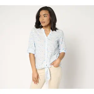 Bellisima by Kim Gravel Make my Daisy 100% Cotton Eyelet Blouse