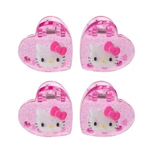 Hello Kitty 4-pc Mini Glitter Hair Clip Set (Pink)