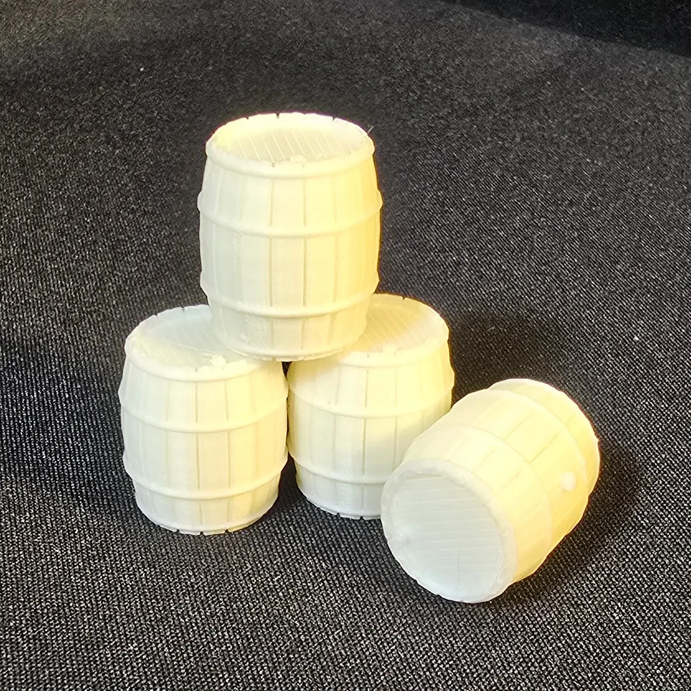 Miniature Wooden Barrel - Model Train Accessories, Construction Yard, Table-Top Games