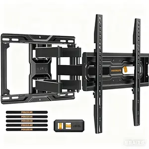 Full Motion TV Wall Mount for 32–69 Inch TVs up to 99 lbs, Height Adjustable Pre-Assembled TV Mount with Tool-Free Tilt, Swivel & Extension, Fits 16"/12" Wood Studs, Max VESA 400x400mm#TikTokShopBlackFriday
