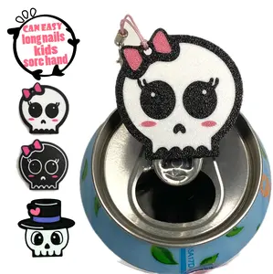 Pet Can Tab Pals, Cute Soda Can Tab Opener with Keychain strap -Unique Halloween Trick or Treat Toy Swag - Halloween gift Autumn Kitchen Utensils openers coke shield Hat