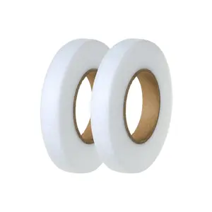 Hemming Tape 100 Yards 1/2 Inch2 Rolls Iron  Hem Tape Iron  Tape for Hemming, Stitch Witchery Tape Sewing Tape (White,50 Yards Each)