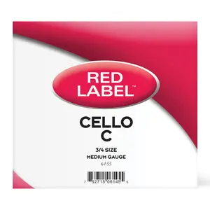Red Label Cello C Single String 3/4 Medium Red Label Cello C Single String 3/4 Medium
