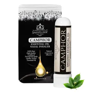 Camphor Oil Nasal Aromatherapy Inhaler, Camphor Essential Oils Inhaler for Cough, Cough Suppressant, Mucus Relief, Nasal Cough Inhaler Menthol Stick - Portable Nasal Inhalers for Adults
