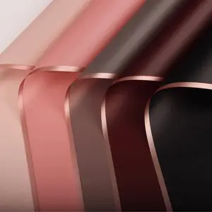 Waterproof Gold-Edged Flower Wrapping Paper: 20 Sheets, Gifts, Bouquets, Gift Box Packaging, Florist Supplies rosas eterna ribbon roses, Floral Arrangements