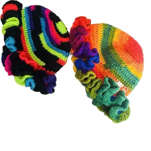Crochet Ruffle Hat