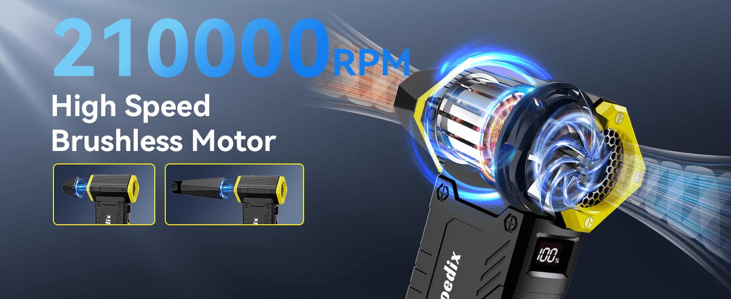 Compressed Air Duster, 210000RPM 8-Gear Air Duster with LED Display, 10,000mAh Air Blower for Keyboard, PC, Car and Home, Jet Dry Blower Replace Canned Air Compressed Air Duster, 210000RPM 8-Gear Air Duster with LED Display, 10,000mAh Air Blower for Keyboard, PC, Car and Home, Jet Dry Blower Replace Canned Air