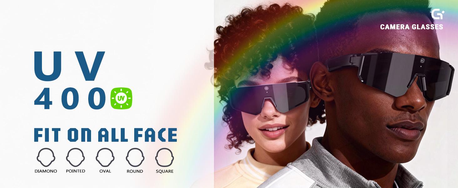 2026 AI Smart Glasses with 4K HD Camera for Men，Sport AI Camera with EIS+Gyro Stabilization, Polarized Lenses for Cycling, Dual-Mic Noise Cancelling, IP66 Weatherproof, 4GB RAM, AI Glasses with Chat GPT