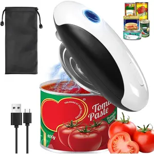 Electric Can Opener,   Rechargeable Automatic Can Openers for Kitchen Fits  Cans Sizes - Smooth Edge, Hands-Free for Seniors | With Storage Bag, Portable for Travel