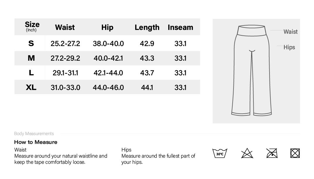 YEOREO Eddiy 33" Fleece Lined Straight Leg Leggings Women High Waist Warm Winter Yoga Pants Soft Fleece Lining Mid-Low Rise Fit Sweatpants