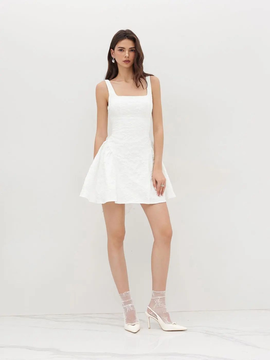 a line layered dress Nox Anabel R1688 Prom Dress - Light Blue