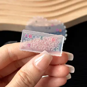 3D Silicone Nail Art Mold, Small Letter & Number Design, Creative DIY Nail Decoration Tool, Perfect for Manicure Artists & Beginners