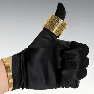 QIVO Four-Ringed Thumb Ring in Gold Finish for Stylish Accessories - Elegant Gold Finish & Unique Four-Ringed Design for Versatile Styling