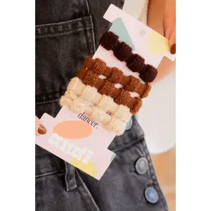 Dashed Neutral Hair Tie 5-Pack