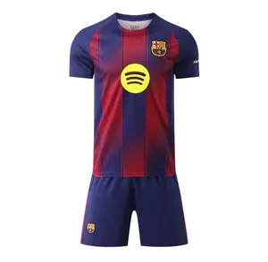 Barcelona 2025/26 Home and Away Full Set Soccer Kit, Premium Fabric Match Style Set 4