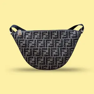 Pre-owned Canvas Crossbody Bags Fendi Fendigraphy Zucca Melon Small Crossbody Bag