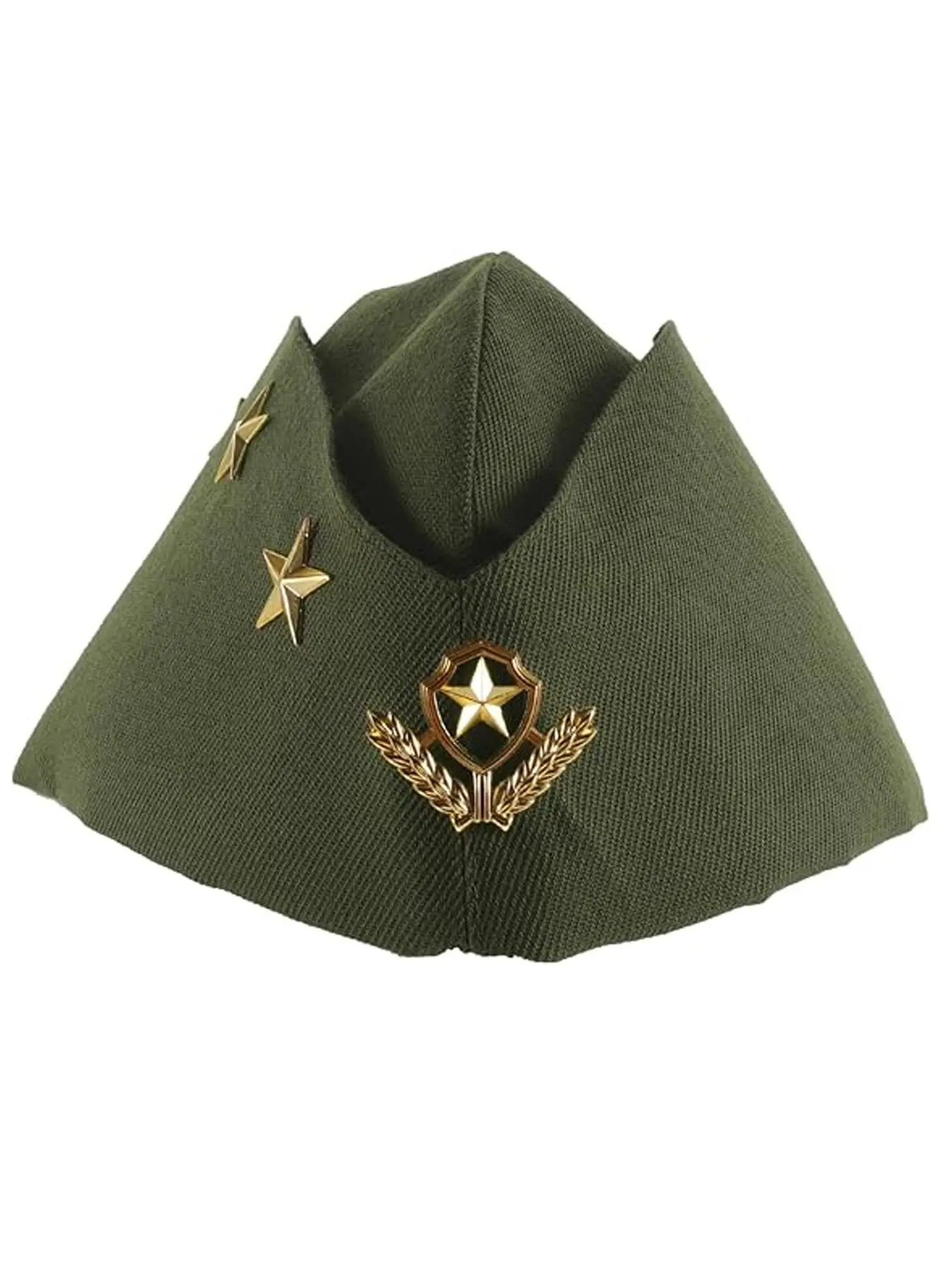Nautical Sailor Hat, Wheat Stewardess Beret Hat for Halloween Costume, Airline Accessory Adult Cosplay Costume, Army Green