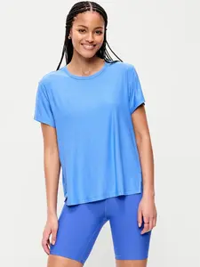 Old Navy Women's CloudMotion Short-Sleeve Tunic