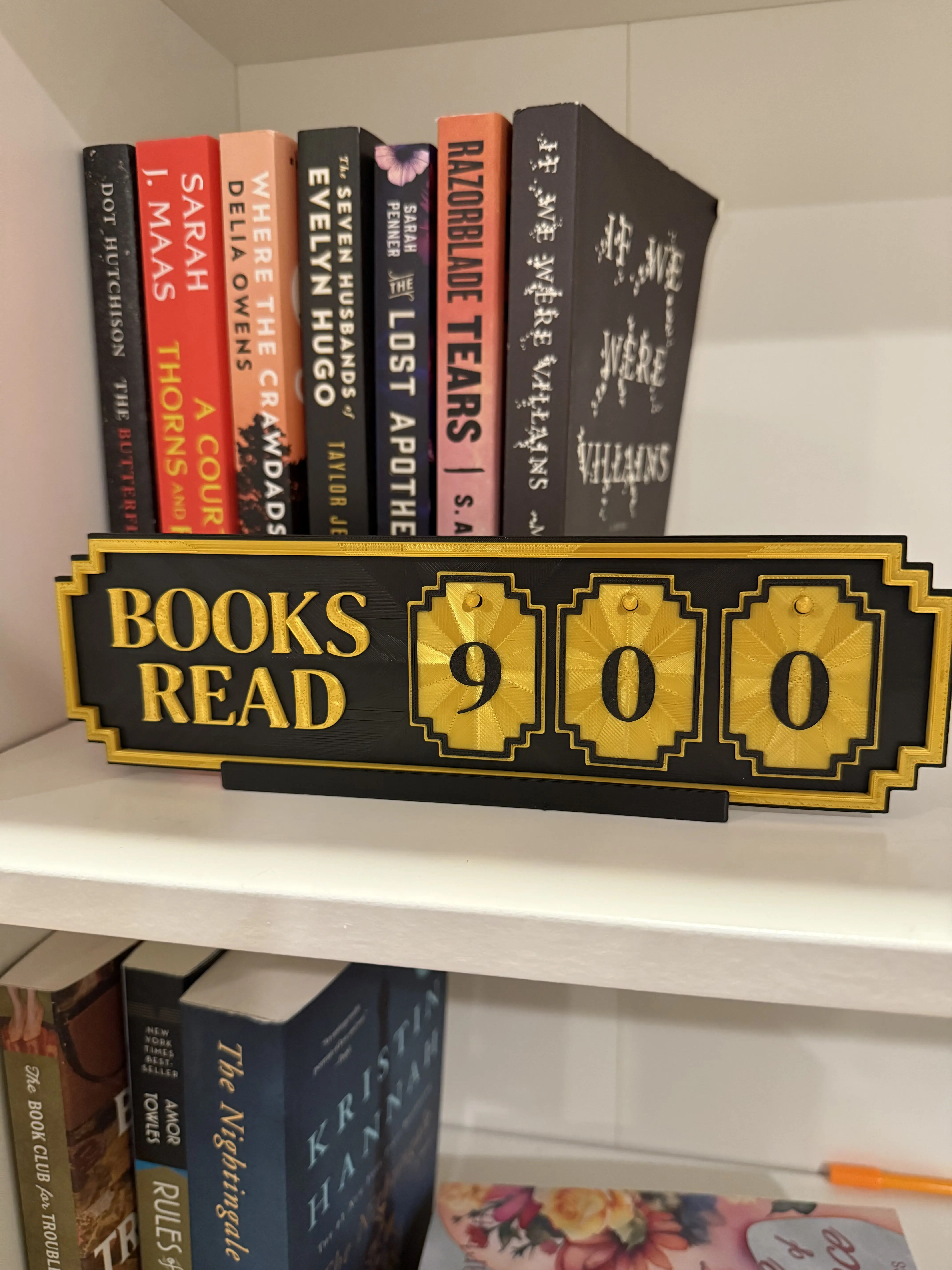 Books Read Counter - Retro Style Books Read Counter - Retro Style