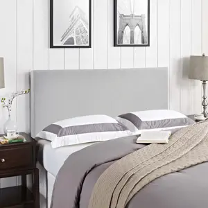 Modway Region Queen Upholstered Headboard in Sky Gray
