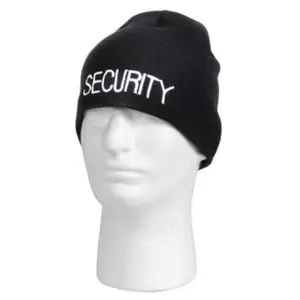 Embroidered Security Acrylic Skull Cap