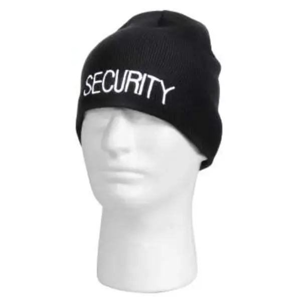 Embroidered Security Acrylic Skull Cap