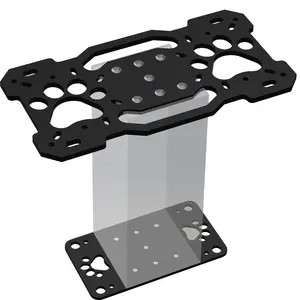 Mailbox Mounting Plate 4X4 Post Mailbox Mounting Bracket Mailbox Mounting Kit Post Mailbox Mounting Kit High Load Capacity In-Floor Mailbox Metal Plate