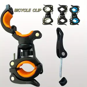 Bicycle Light Bracket, Flashlight Bracket For Night Riding, Front Light Fixed Bracket, Quick Release Fixed Rotating Clamp, Light Holder