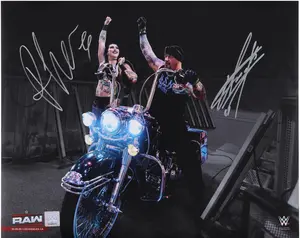 The Undertaker and Rhea Ripley WWE Autographed 16" x 20" Dual Spotlight Photograph - Fanatics Authentic Certified