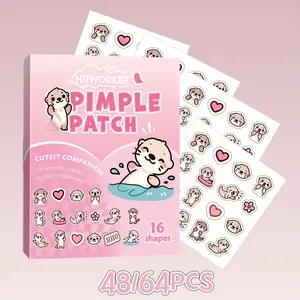 Cute Sea Otter Acne Patches, Tea Tree Oil Waterproof Invisible Blemish Stickers, Sensitive Skin Safe, Alcohol-Free, Back-To-School Essential