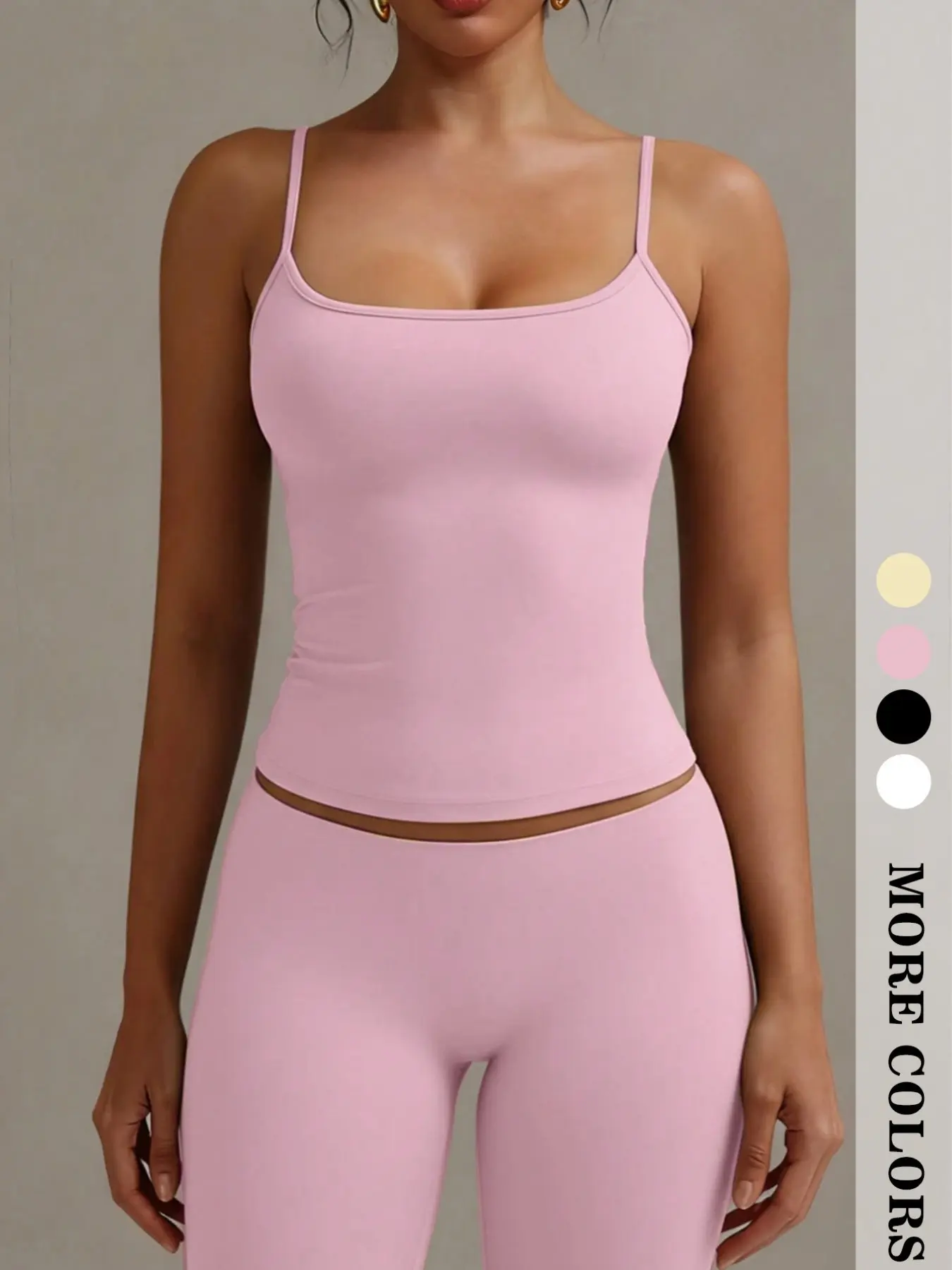 Women's Fashion Versatile Fitted Spaghetti Strap Sleeveless Tank Top, Breathable Sleeveless Top, Stylish, Soft and Comfortable Design, Perfect for Casual Wear, Ideal for Everyday